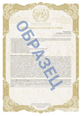 Образец Приложение к СТО 01.064.00220722.2-2020 Камень-Рыболов Сертификат СТО 01.064.00220722.2-2020 
